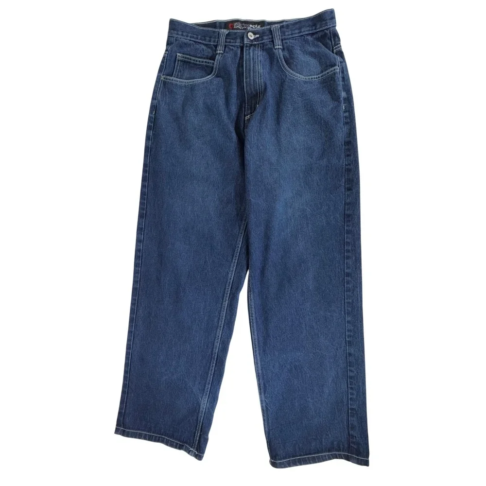 Southpole Baggy Jeans 34 (fits 32x31.5) Dark Wash Y2K Skater Streetwear READ